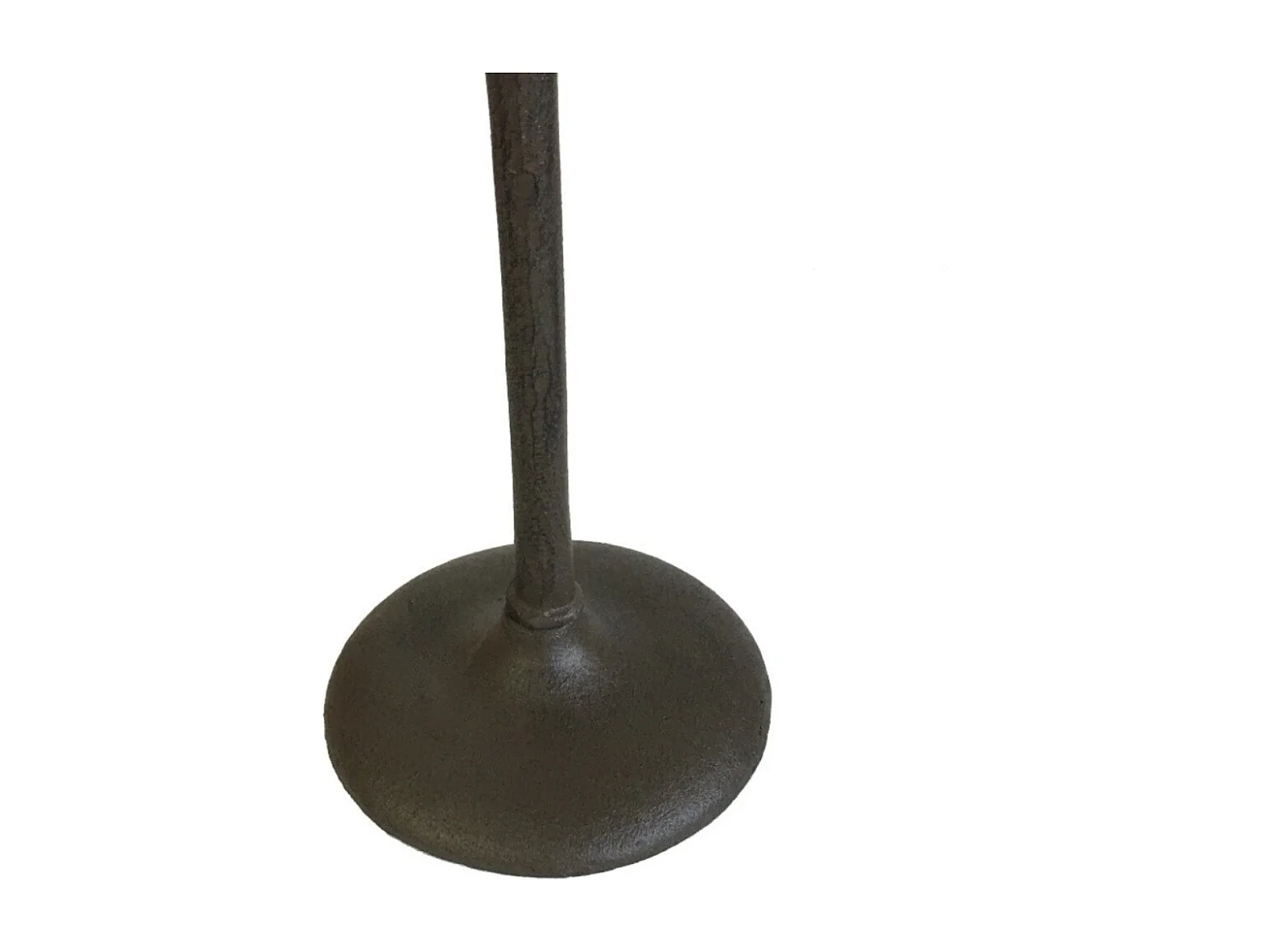 Mangeoire à oiseaux sur pied abreuvoir fonte marron 57.5cm