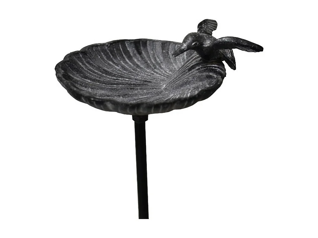 Bain d'oiseaux en fonte gris 15 x 100 cm