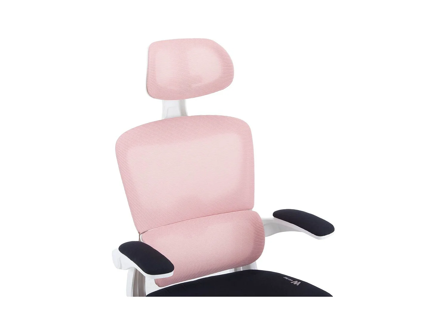 Silla gaming Ergo Waxter giratoria con ruedas abatible rosa