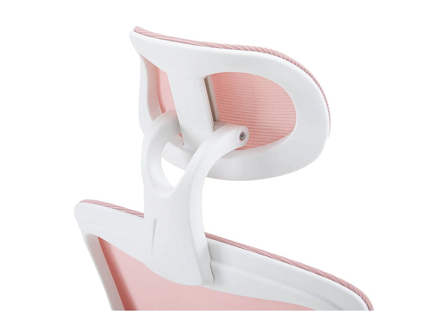 Silla gaming Ergo Waxter giratoria con ruedas abatible rosa