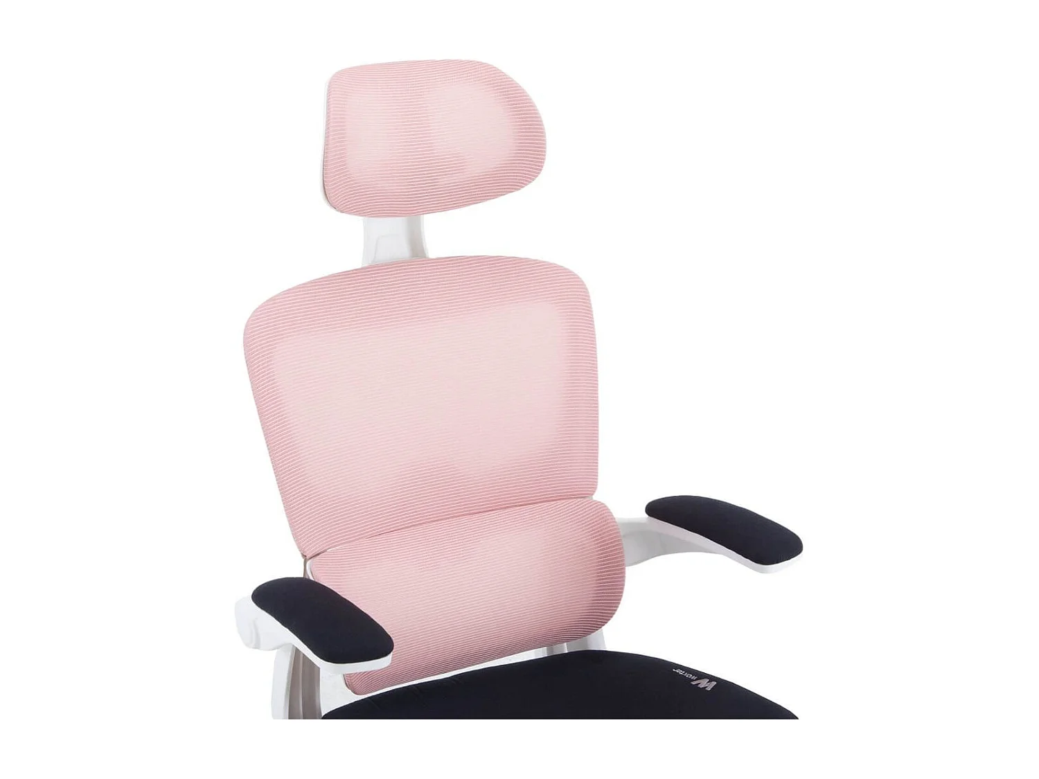 Silla gaming Ergo Waxter giratoria con ruedas abatible rosa