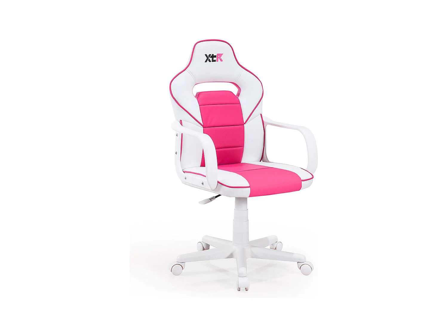 Chaise de jeu Vanellope blanche/rose style gaming