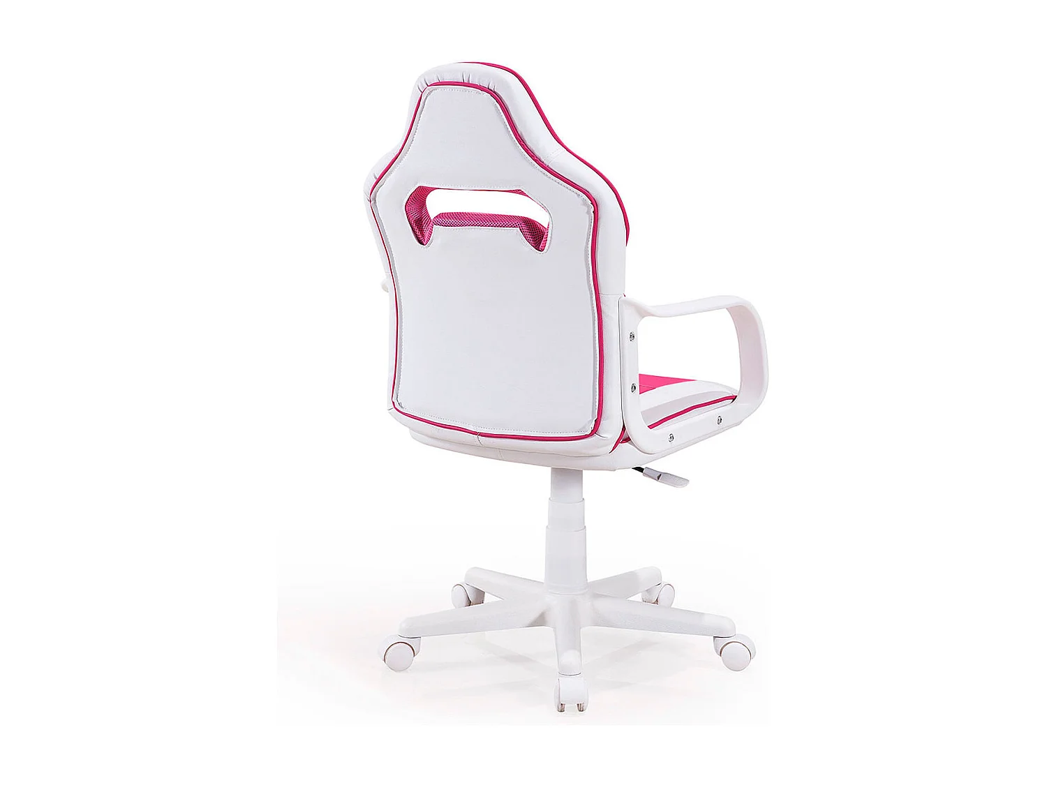 Chaise de jeu Vanellope blanche/rose style gaming
