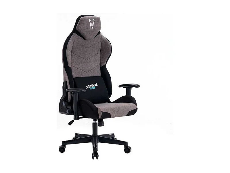 Silla gaming Stinger Station Titan Woxter inclinable cojín lumbar gris oscuro