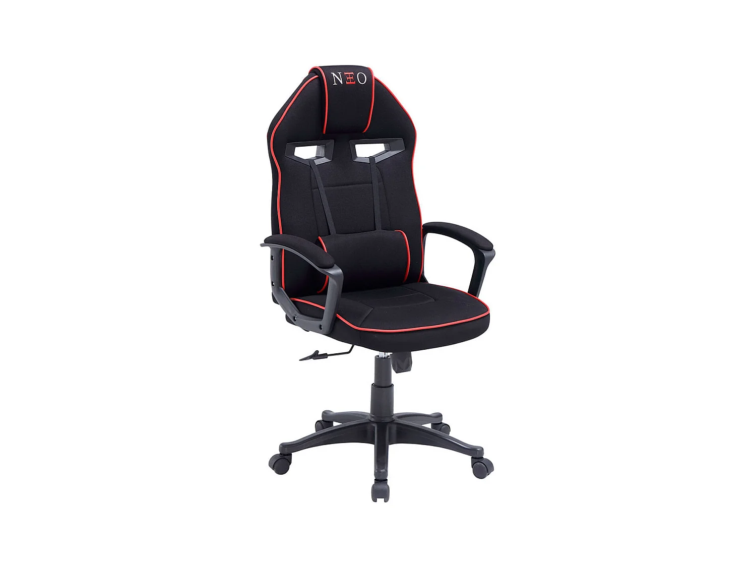Silla gaming Neo Advance tejido tapizado altura regulable negro/rojo 115-125x70x70 cm Adec
