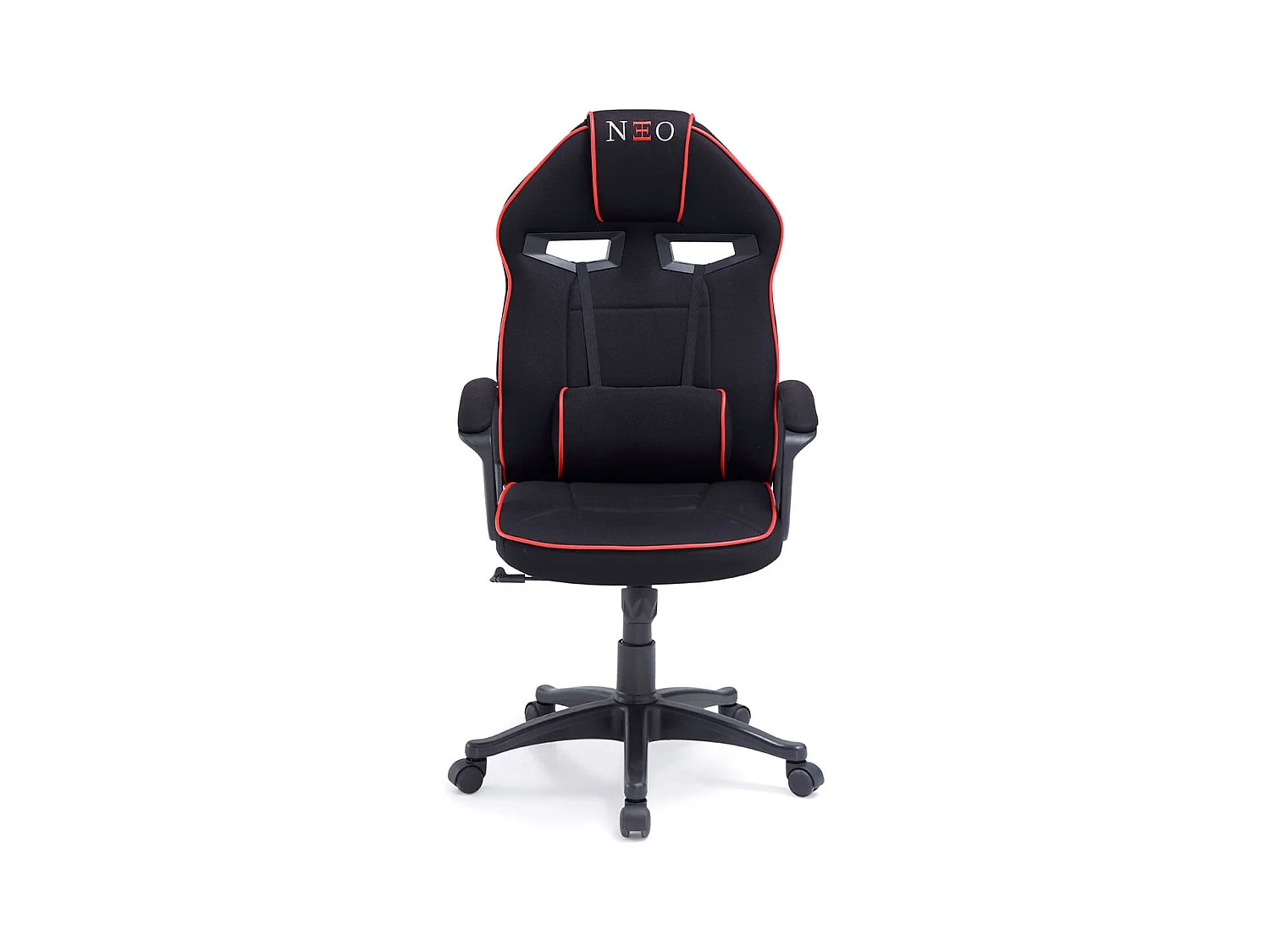 Silla gaming Neo Advance tejido tapizado altura regulable negro/rojo 115-125x70x70 cm Adec