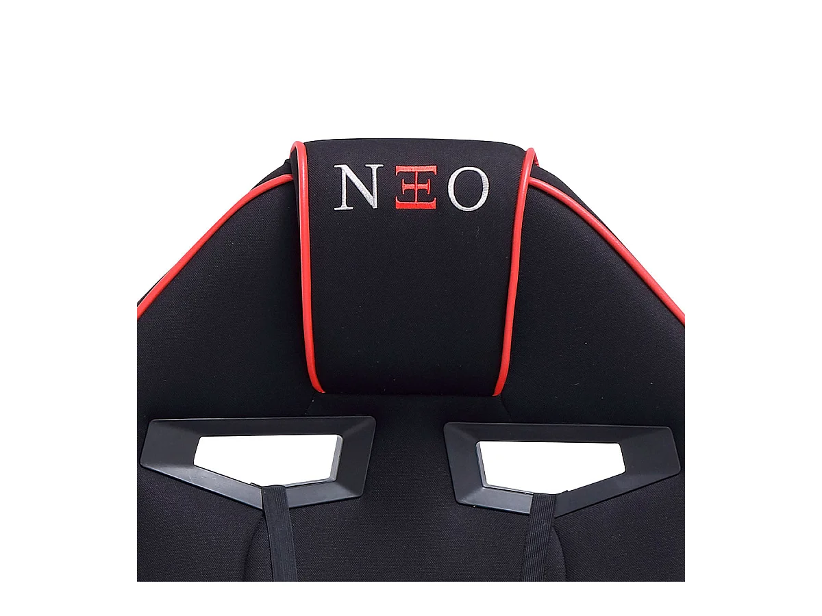 Silla gaming Neo Advance tejido tapizado altura regulable negro/rojo 115-125x70x70 cm Adec