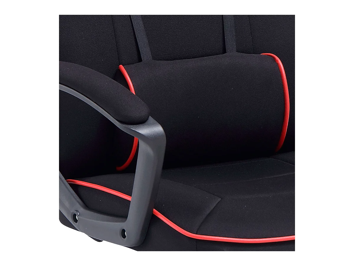 Silla gaming Neo Advance tejido tapizado altura regulable negro/rojo 115-125x70x70 cm Adec