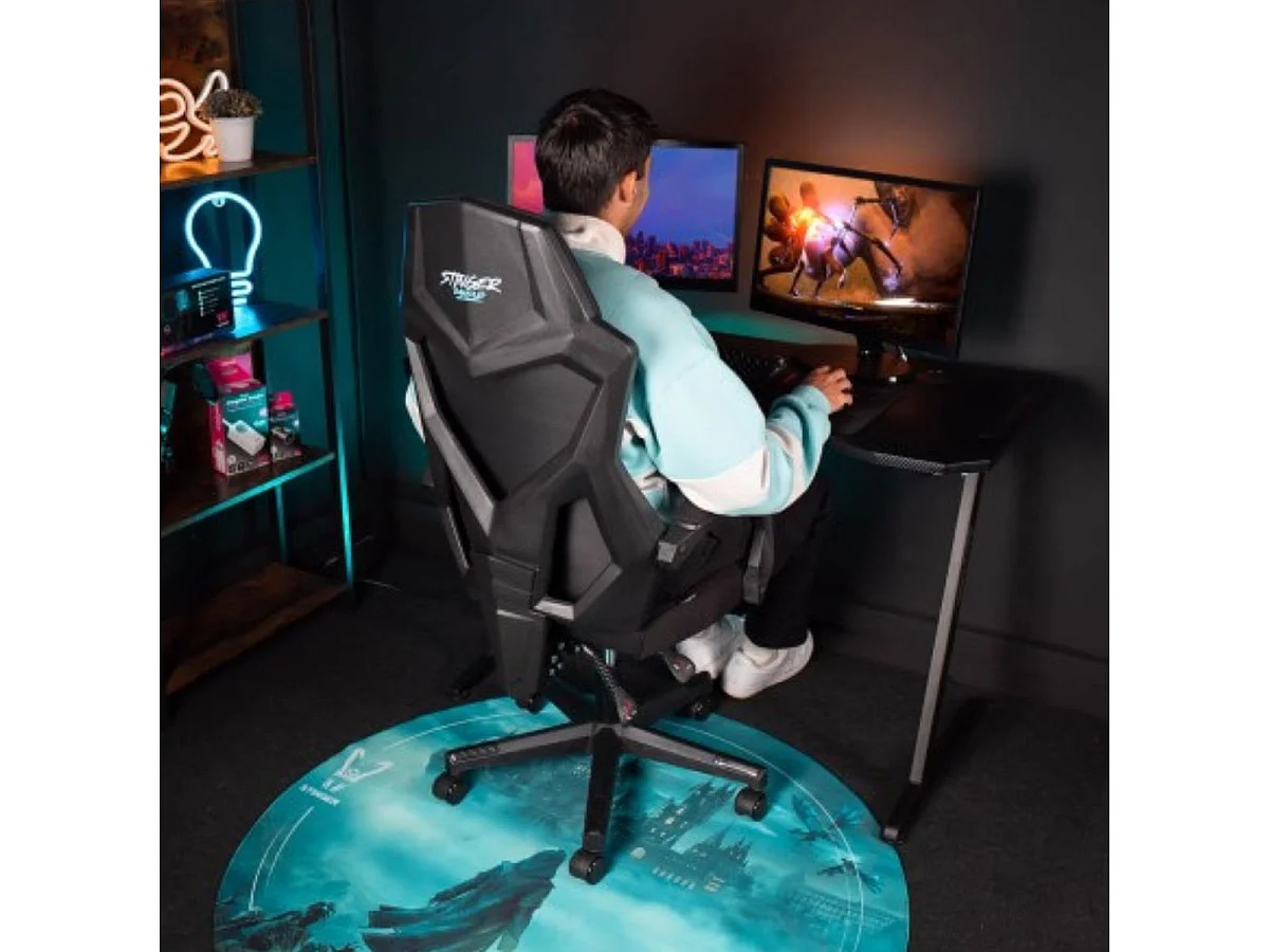 Silla gaming Woxter Stinger Station Sense altura + respaldo ajustable negro 114,5-124,5x65x51 cm