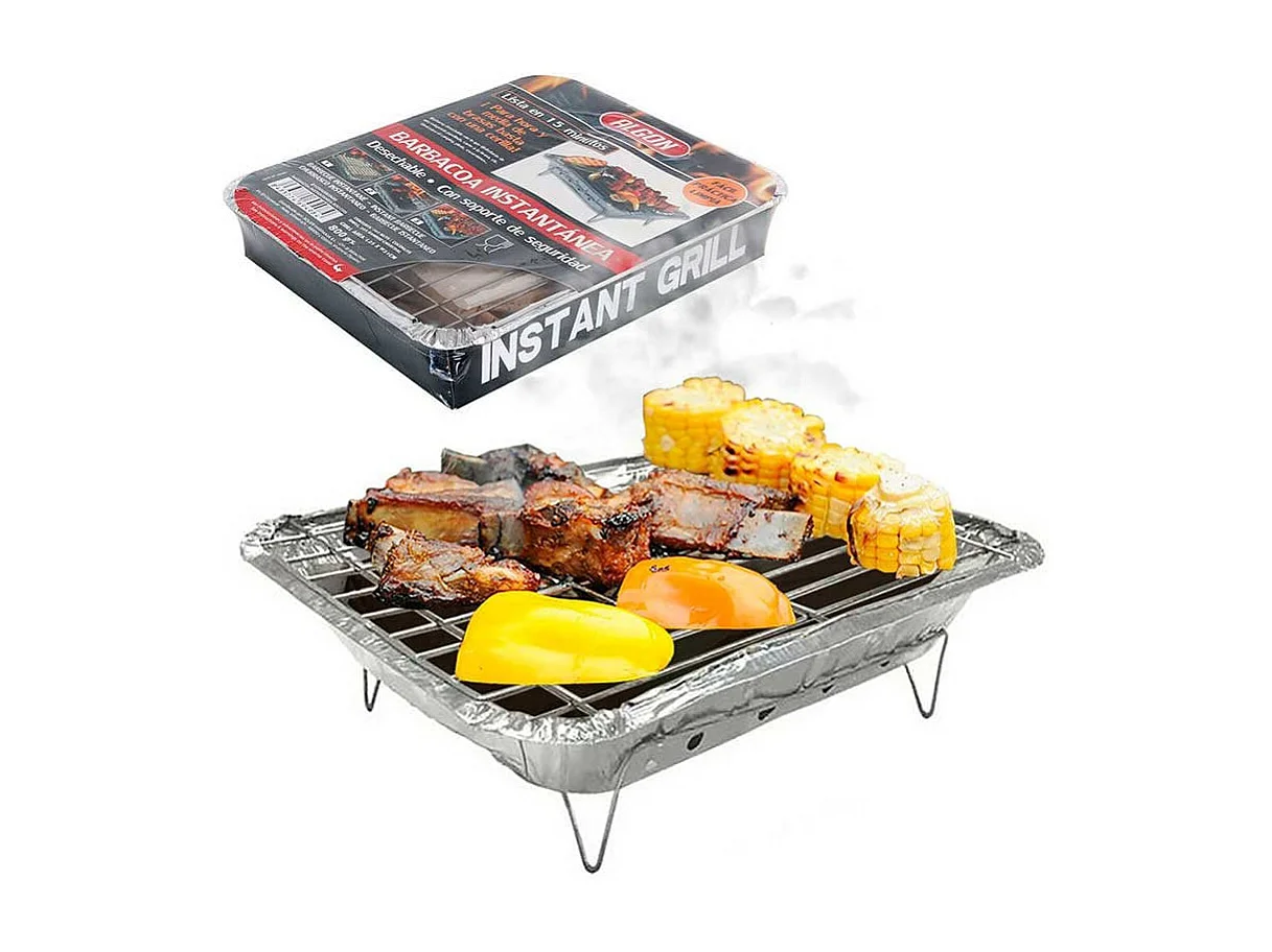 Barbacoa instantánea desechable Algon 800gr