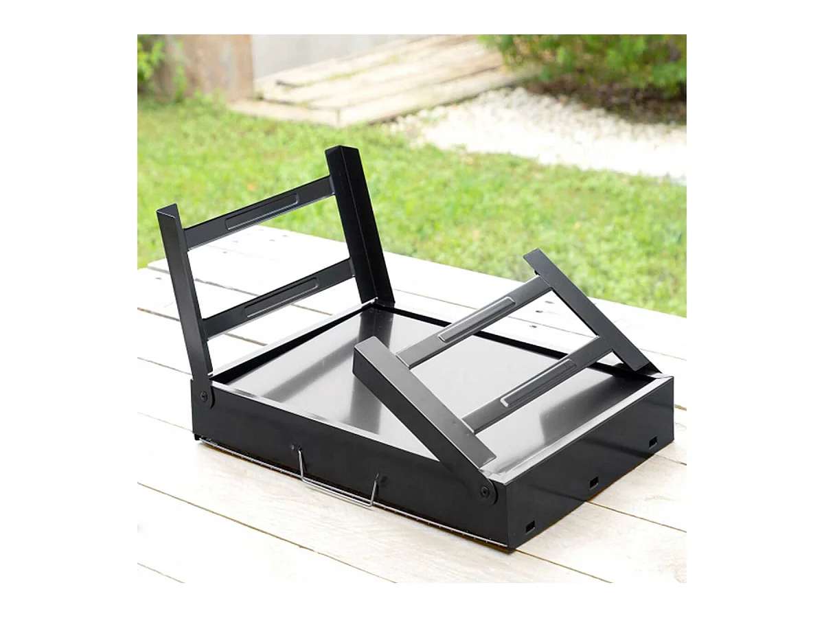 Barbacoa de carbón BearBQ Innovagoods plegable y portátil 20x41x28 cm