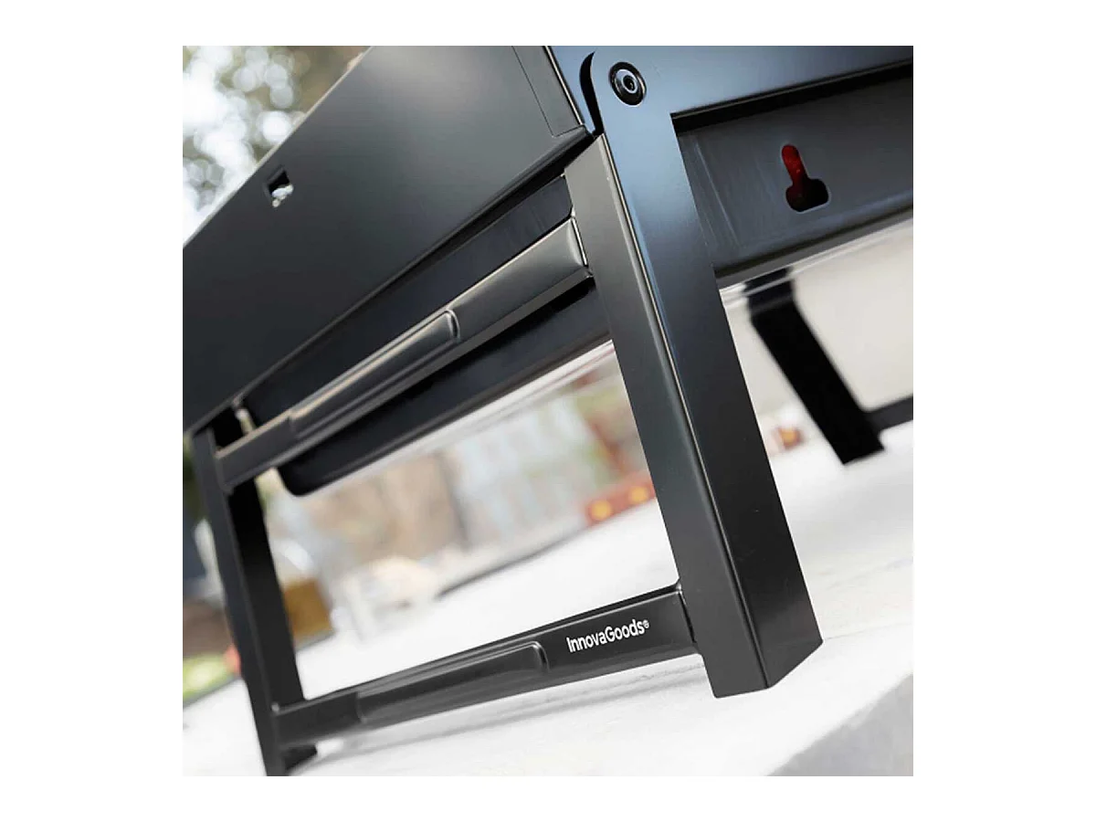 Barbacoa de carbón BearBQ Innovagoods plegable y portátil 20x41x28 cm