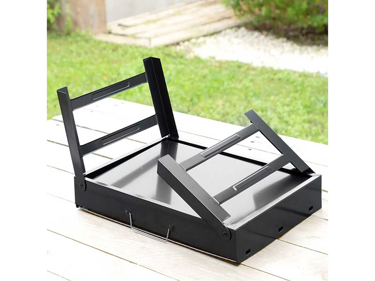 Barbacoa de carbón BearBQ Innovagoods plegable y portátil 20x41x28 cm