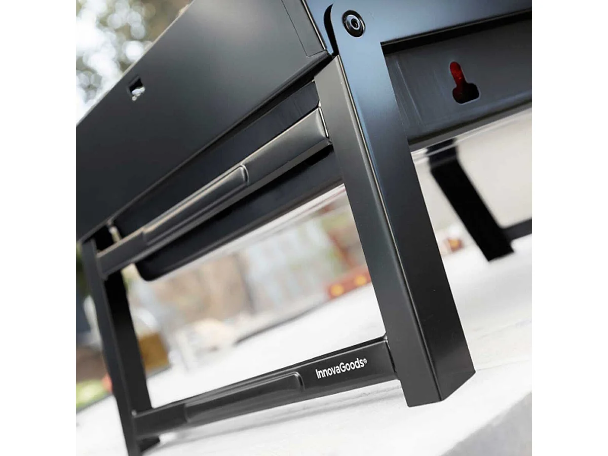 Barbacoa de carbón BearBQ Innovagoods plegable y portátil 20x41x28 cm