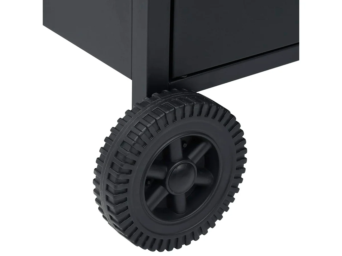 Barbacoa de gas con grill VidaXL 13900W 4+1 fogones con tapa protectora negro