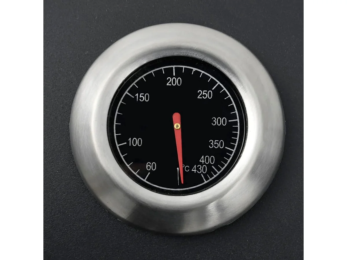 Barbacoa de gas con grill VidaXL 13900W 4+1 fogones con tapa protectora negro