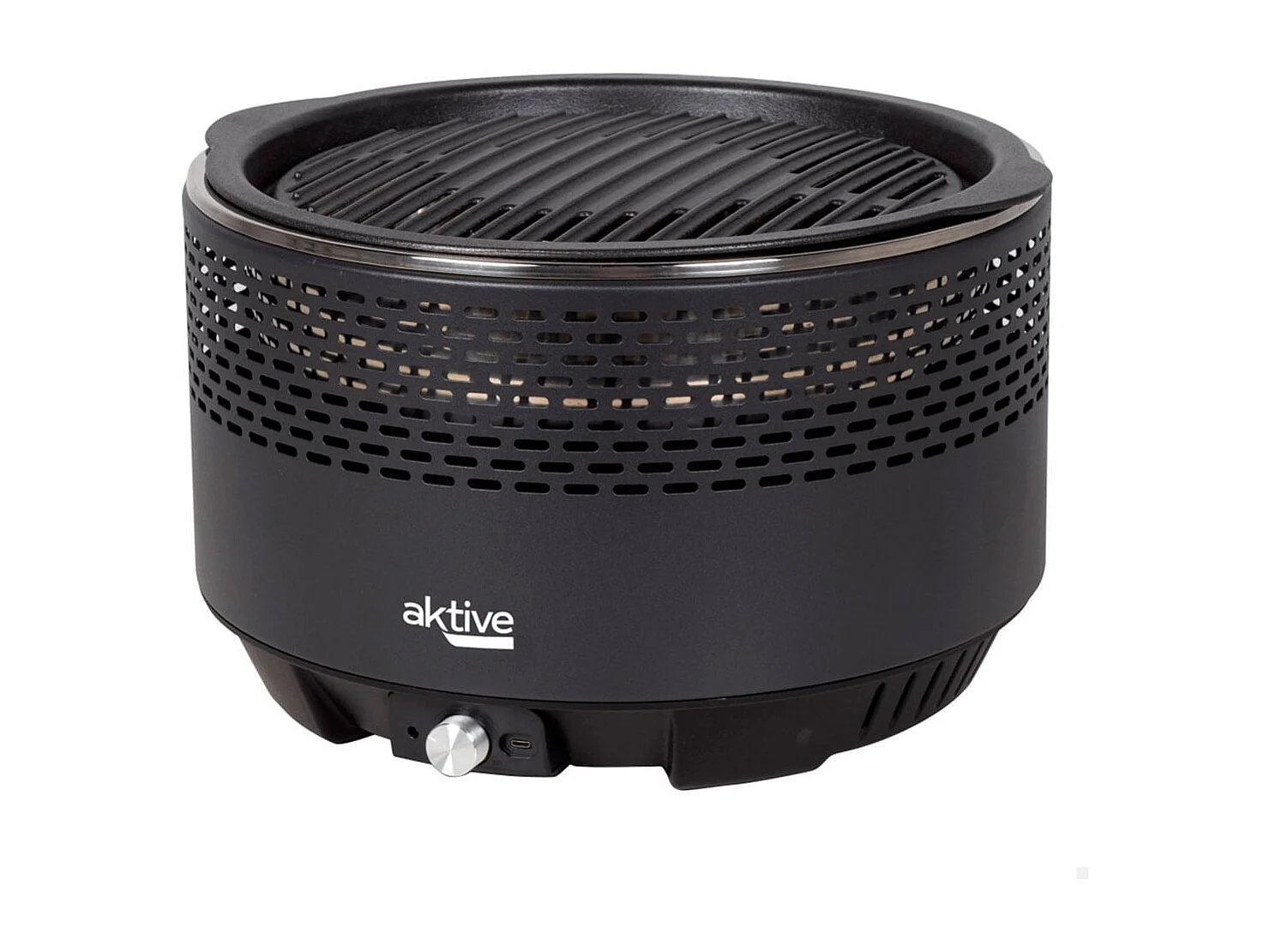 Barbacoa eléctrica de sobremesa Aktive Barbecue 2 en 1 con accesorios negro Ø31 cm