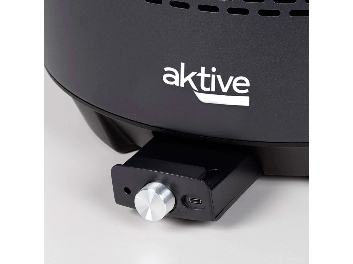 Barbacoa eléctrica de sobremesa Aktive Barbecue 2 en 1 con accesorios negro Ø31 cm