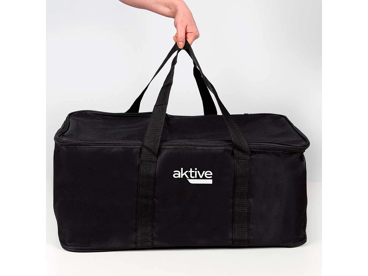 Barbacoa portátil sin humos Aktive Barbecue forma rectangular negro