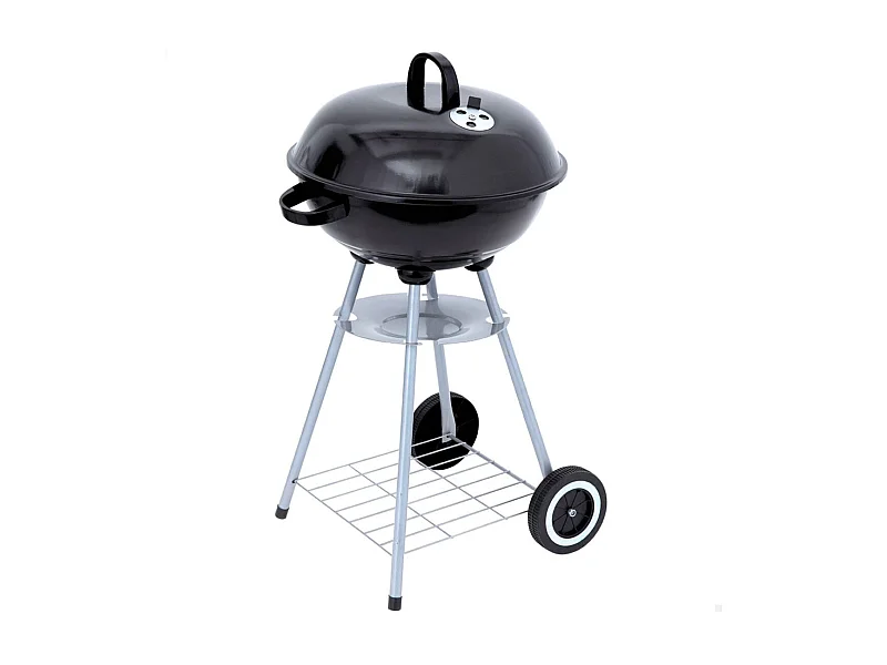 Barbacoa de carbón Aktive Barbecue con tapa y accesorios negro