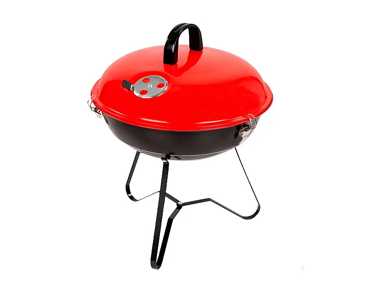 Barbacoa de carbón Aktive Barbecue con tapa rojo/negro