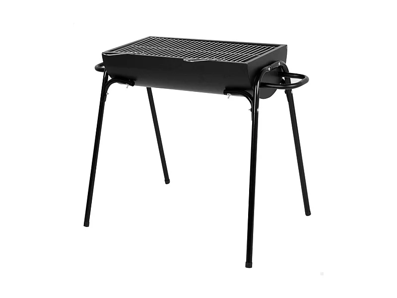 Barbacoa de carbón Aktive con asas negro 71x63x33 cm