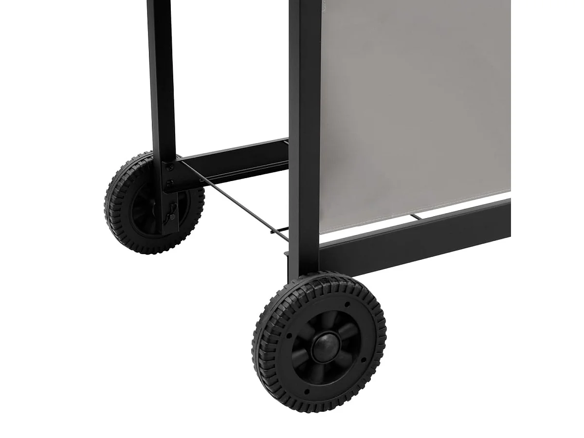 Barbacoa de gas VidaXL 8000W 4 fogones con tapa protectora negro/plata