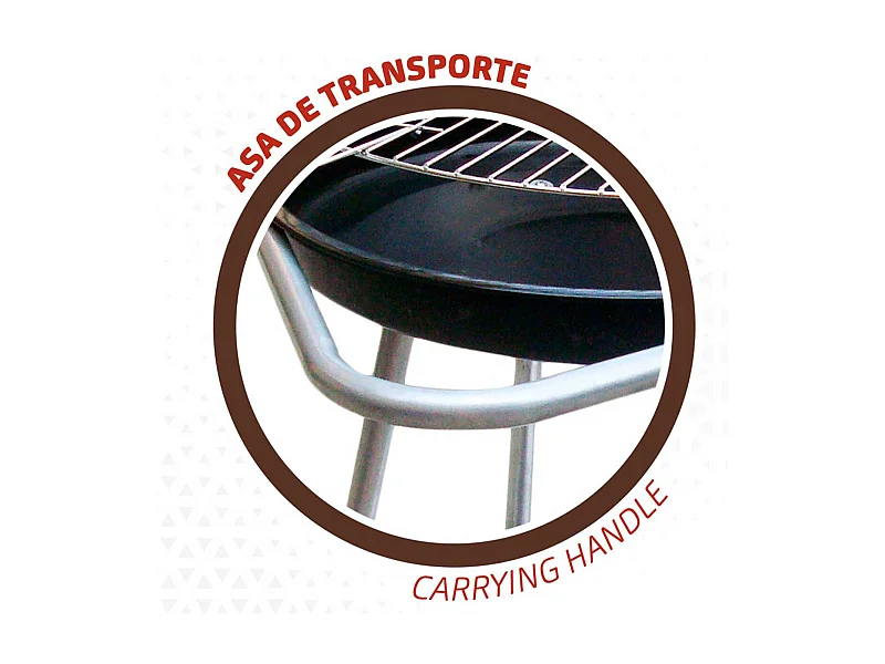 Barbacoa de carbón Aktive Barbecue 2 parrillas 4 alturas inox