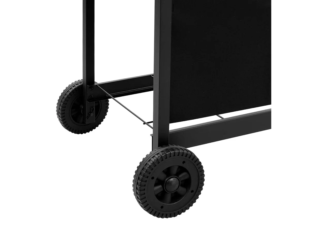 Barbacoa de gas VidaXL 12000W 6 fogones con tapa protectora negro