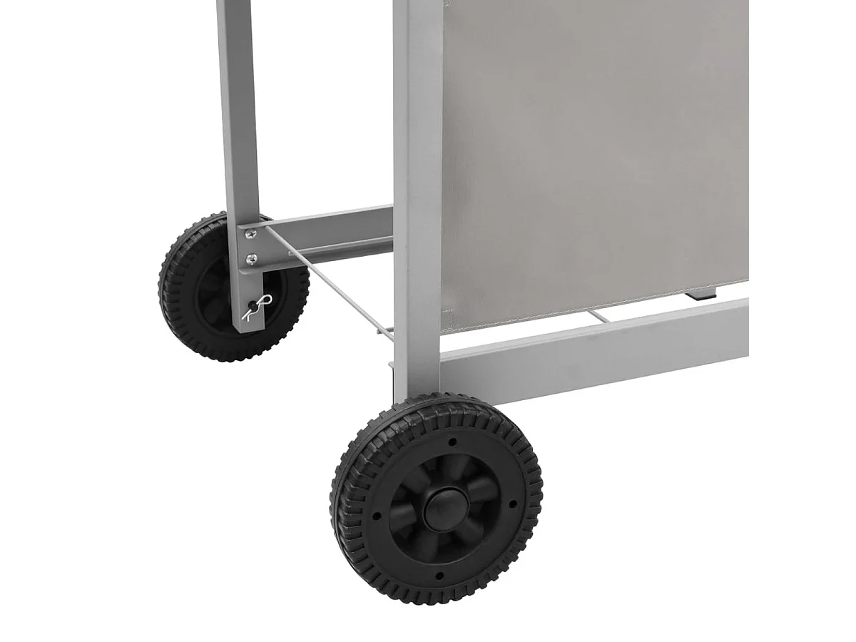 Barbacoa de gas VidaXL 12000W 6 fogones con tapa protectora plata