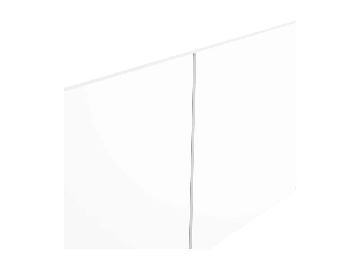 Cabecero Reims diseño mural blanco mate 52,6x208,6x1,6 cm