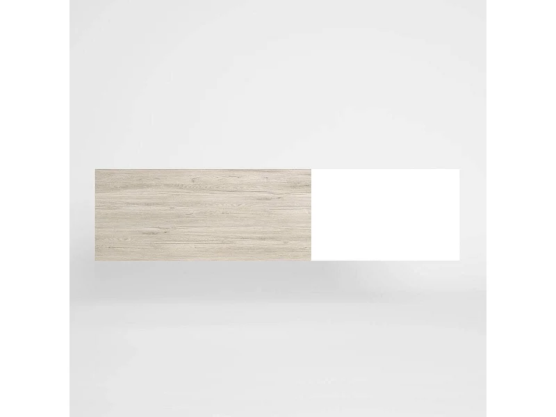 Cabecero cama matrimonio NEW COUPLE color sahara y blanco 209x53 cm