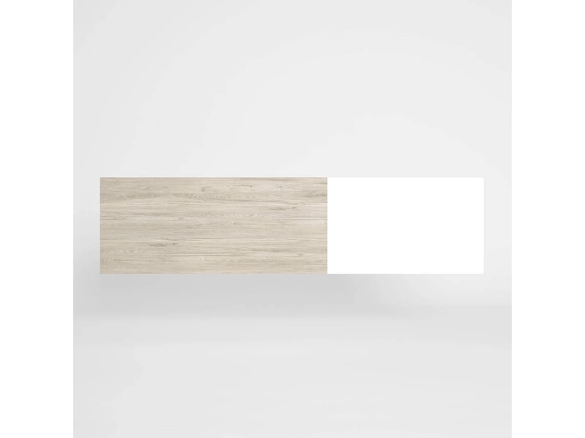 Cabecero cama matrimonio NEW COUPLE color sahara y blanco 209x53 cm