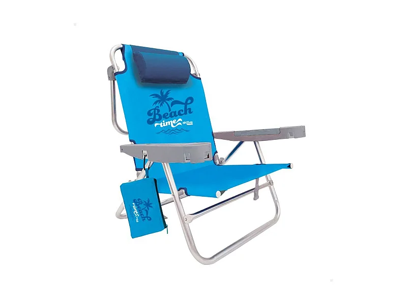 Silla de playa Aktive reclinable 5 posiciones azul