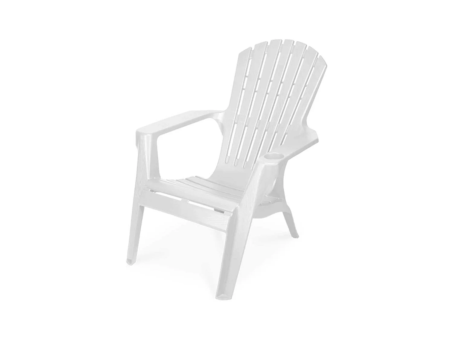 Silla de jardín Relax blanco 90x76x90 cm