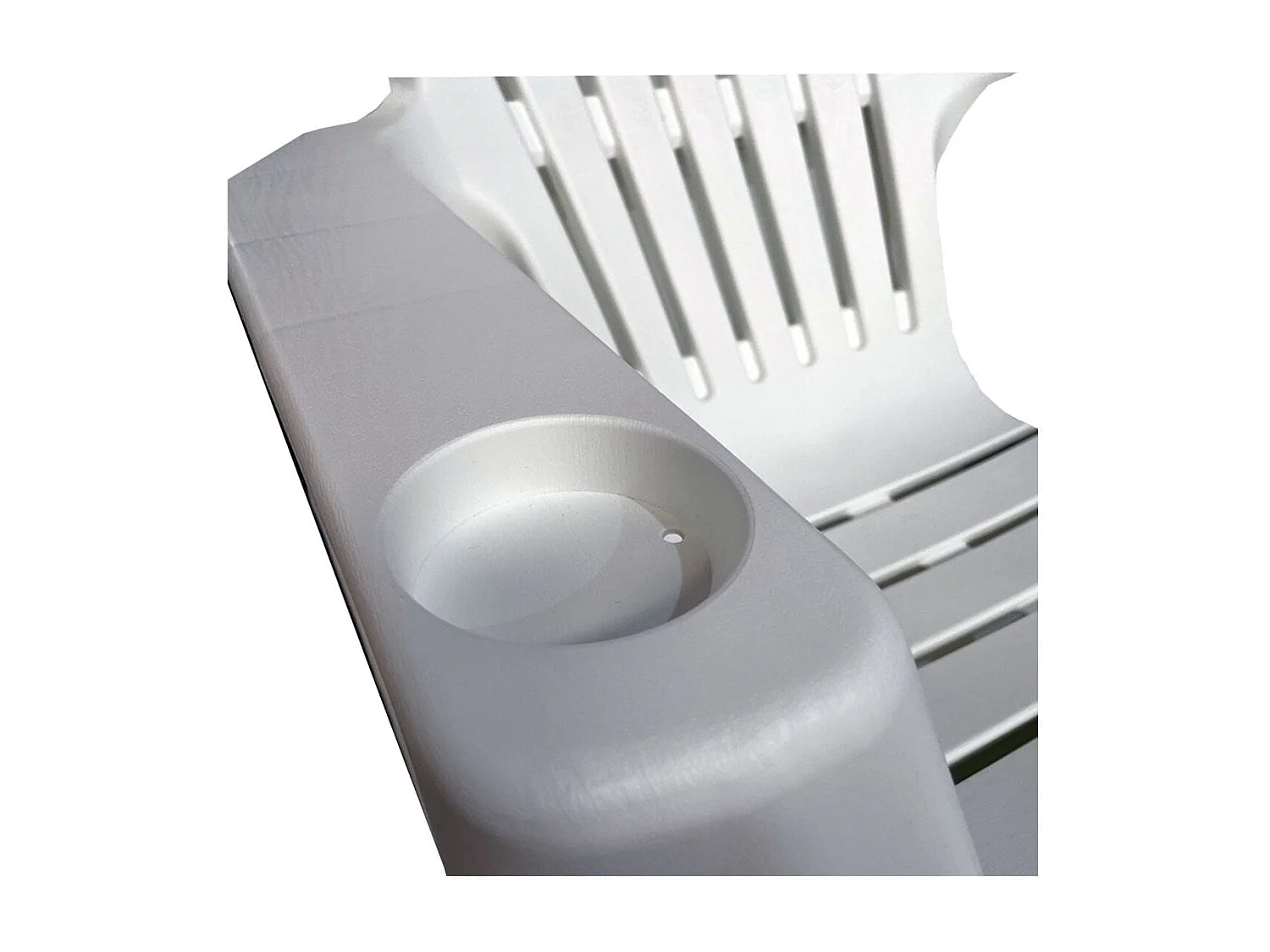 Silla de jardín Relax blanco 90x76x90 cm