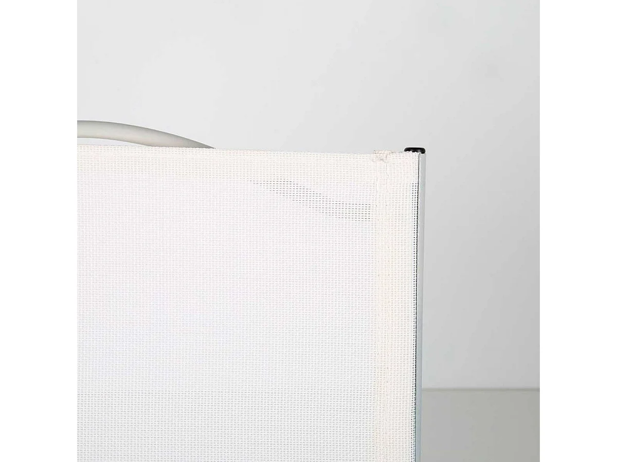 Silla de jardín Aktive Garden plegable blanco 81x46x55 cm