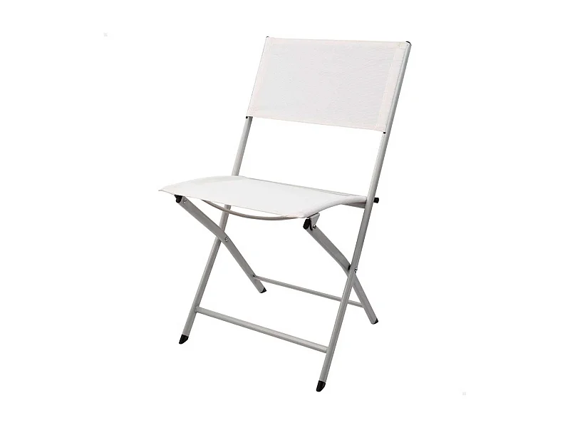 Silla de jardín Aktive Garden plegable blanco 81x46x55 cm