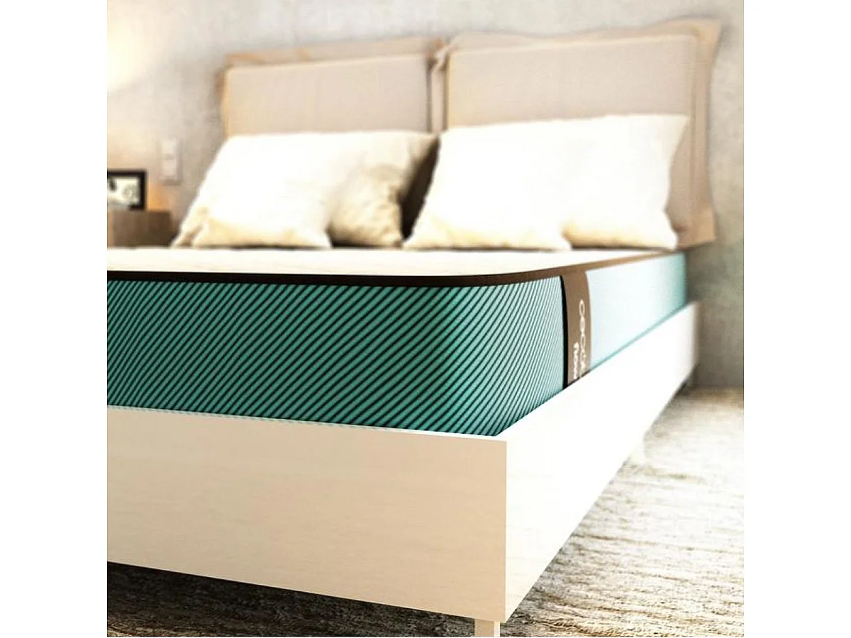 Colchón multicapa Flow PureVital 2900 Cecotec visco + VisComfort+ blanco 150x190 cm