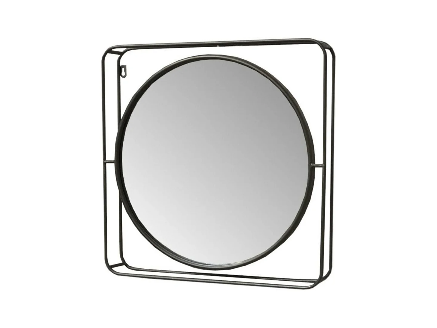 Miroir en métal cuivré 51 x 51 x 8 cm