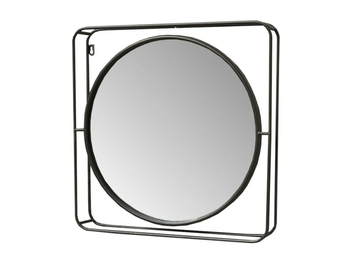 Miroir en métal cuivré 51 x 51 x 8 cm