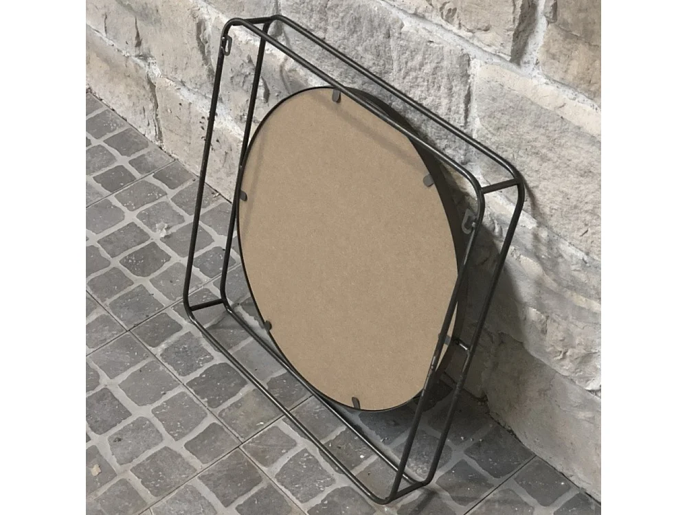 Miroir en métal cuivré 51 x 51 x 8 cm