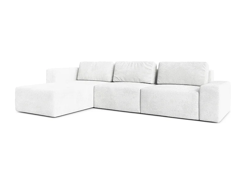 AX LIVING Arkleton Couch XXL L Form 360 cm in Weiß – Modern & Bequem L