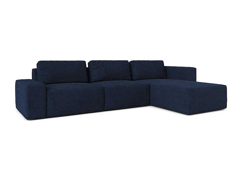 AX LIVING Couch XXL L Form Arkleton Eckcouch Blau 360 cm – Modern R