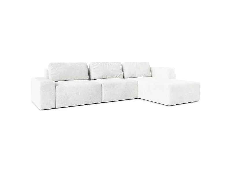AX LIVING Arkleton Couch XXL L Form 360 cm in Weiß – Modern & Bequem R