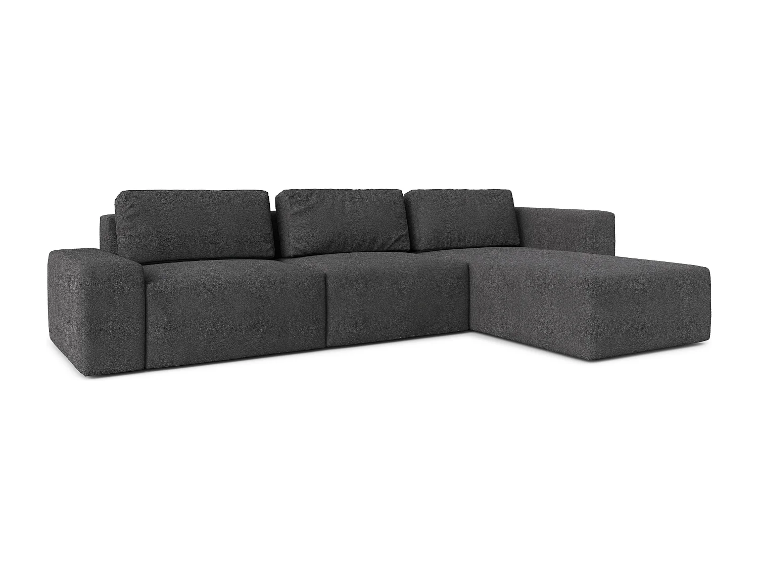 AX LIVING Couch XXL L Form Arkleton Ecksofa Groß Grau 360 cm Modern R