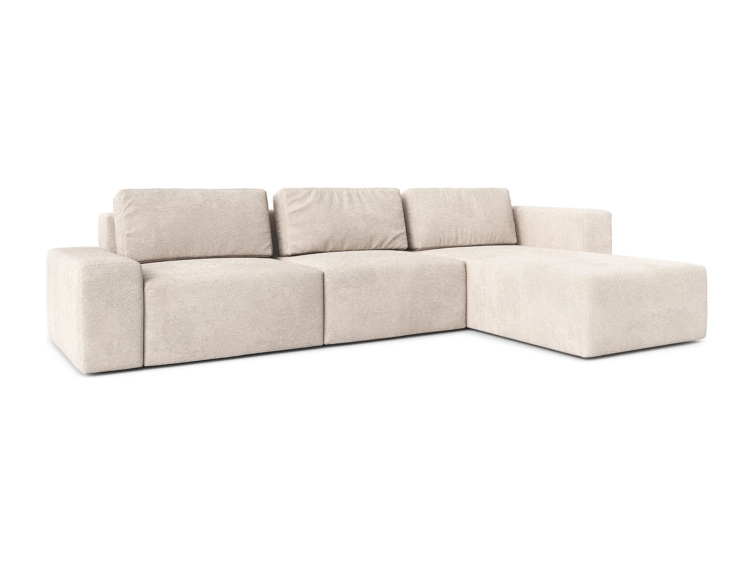 AX LIVING Arkleton Couch XXL L Form 360cm in Beige Komfort & Eleganz R