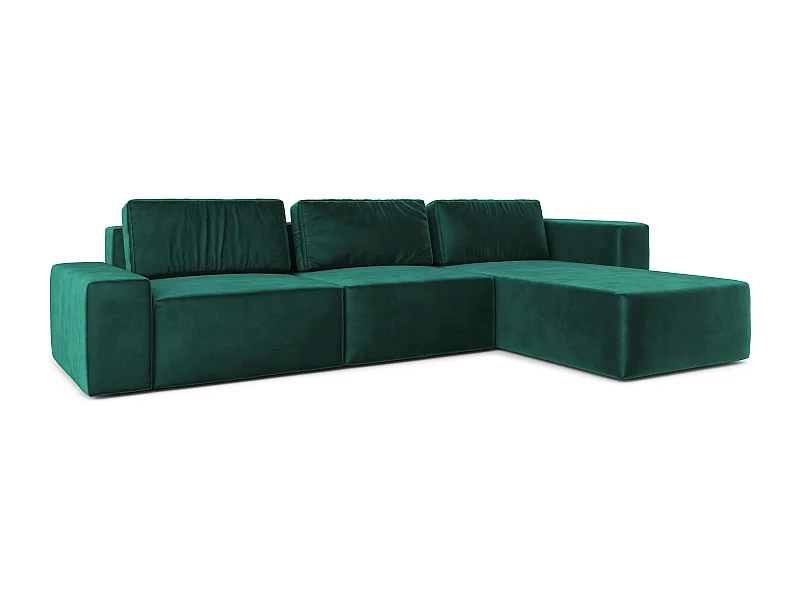 AX LIVING Couch XXL L Form Arkleton Eckcouch Grün 360cm – Komfort R