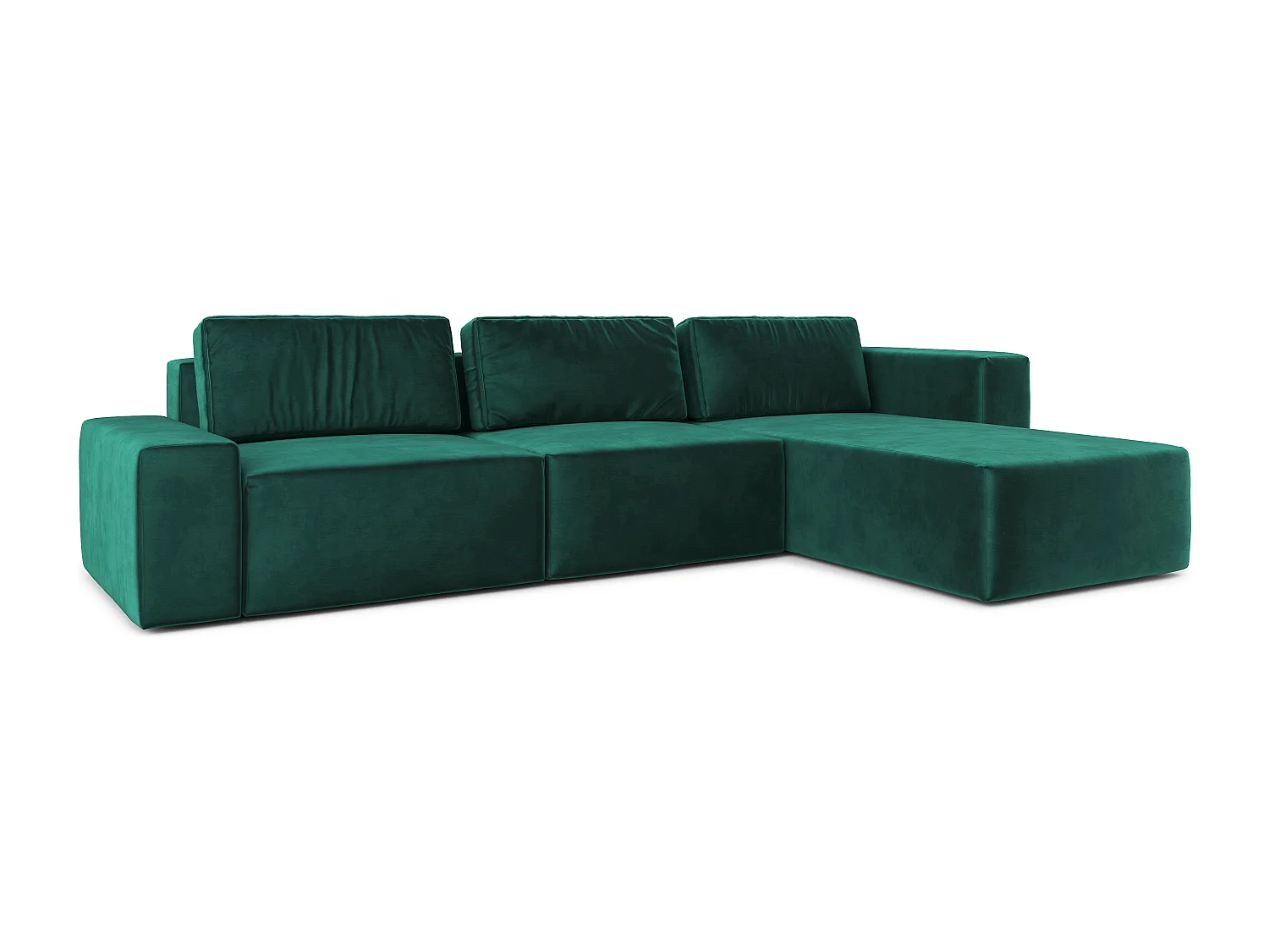 AX LIVING Couch XXL L Form Arkleton Eckcouch Grün 360cm – Komfort R