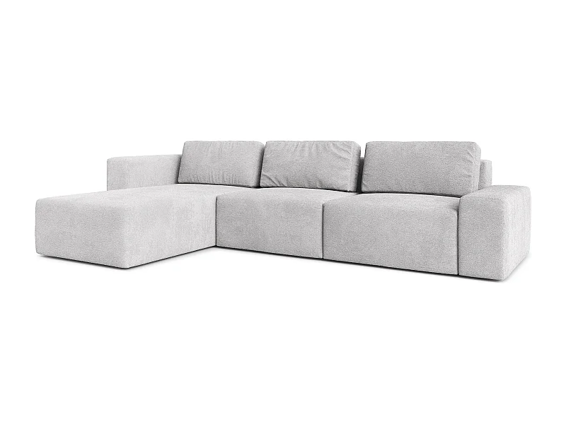 AX LIVING Couch XXL L Form Arkleton Ecksofa Groß Hellgrau 360cm Stil L